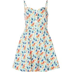Alice + Olivia Nella Bird Print Party Dress Size 8